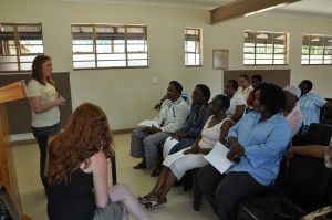 Yebo staff speaking to Letaba school teachers