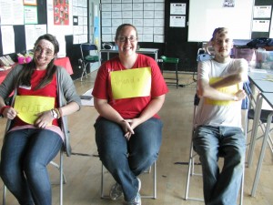 The judges! Simon, Louis and Amanda