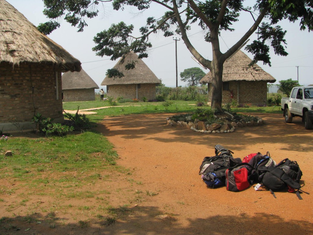 The luggage and the Bandas where we are staying