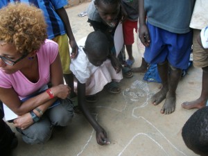 Art and stories with the children